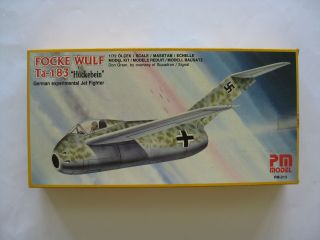 1|72 Model Plane Focke Wulf Ta - 183 Pm Model D12 - 1742