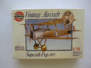 1|72 Model Plane Vintage Aircraft Sopwith Pup 1917 Airfix D11 - 3732