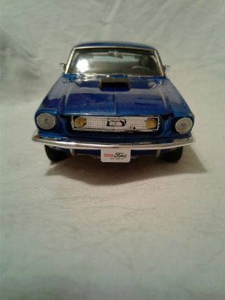 1968 Ford Mustang Gt Model Car Built And Painted Blue