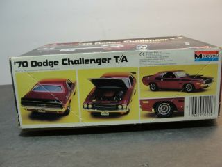 1983 Monogram 1/24 Scale ' 70 1970 Dodge Challenger T/A Model Red Glow Non 2