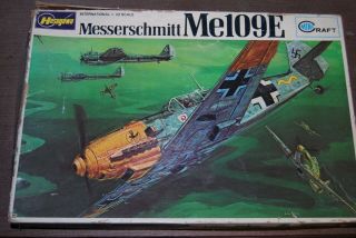 Vintage 1/32 Minicraft Hasegawa Messerschmitt Me.  109e German Luftwaffe Fighter
