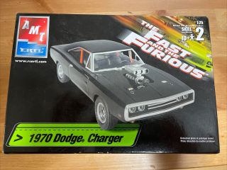 2003 Amt Ertl 1970 Dodge Charger " The Fast And The Furious " 1:25 Scale Model Car