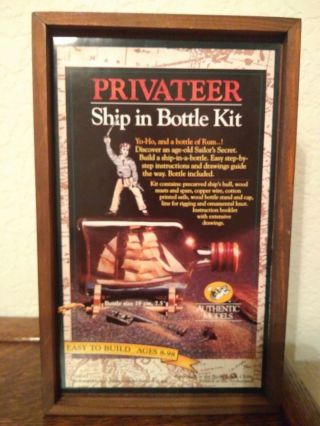 Privateer Ship In Bottle Kit Authentic Models Sm043