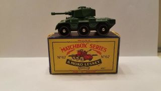 Matchbox Series No.  67 Saladin Armoured Car A Moko Lesney Product 1959