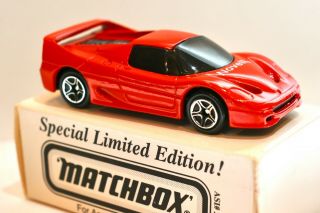 Matchbox Ferrari F50,  Novell,  Special Limited Edition,  1997,  Red,  Boxed