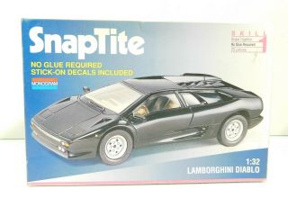 Rare Monogram Lamborghini Diablo 1/32 Scale Model Kit 1092