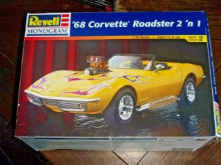 Revell 1968 Chevy Corvette Roadster Model Kit Complete Parts 1:25 Scale