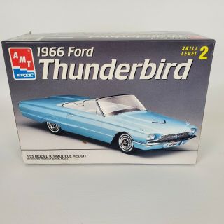 Amt 1966 Ford Thunderbird 1/25 Model Kit 8210 Open Box Complete