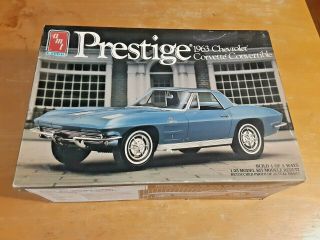 1990 Amt/ertl Model Prestige 1963 Chevrolet Corvette Convertible Kit 6874