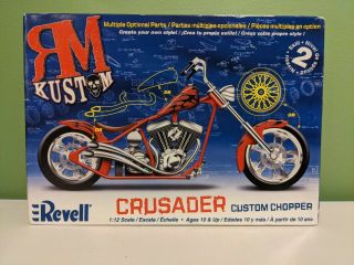 Rm Kustom Revell Crusader Custom Chopper 1:12 Scale Model