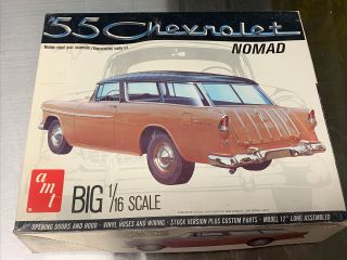 Amt 1955 Chevy Nomad Wagon 1:16 Scale Model Car Kit T842