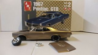 Amt 1/25 Scale 1967 Pontiac Gto Built Plastic Model W/box