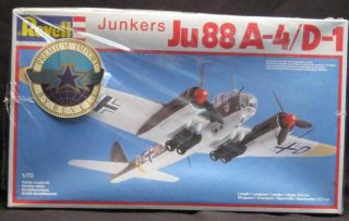 1983 Revell 1:72 Junkers Ju - 88 A - 4/d - 1 Airplane Model Kit Germany Nib