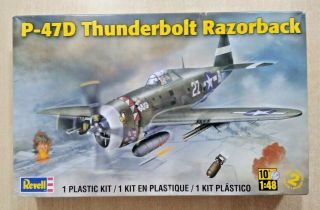 55 - 5261 Revell 1/48th Scale Republic P - 47d Thunderbolt Plastic Model Kit