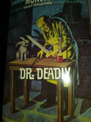 Monster Scenes Dr.  Deadly Box And Parts Moebius 1:13 Scale 2009 Aurora Horror