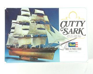 Vintage Cutty Sark Plastic Model Ship Kit By Revell 1979 Open Box 5401