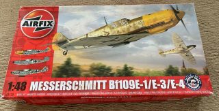 Airfix Plastic Model Kit Messerschmitt Bf109e - 1/e - 3/e - 4 & Luftwaffe Ground Crew