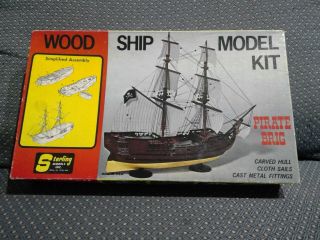 Sterling Models Wood Ship Pirate Brig Kit G6 10 - 1/2 Long