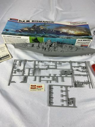 German Battleship D.  K.  M.  Bismark Model Kit Monogram