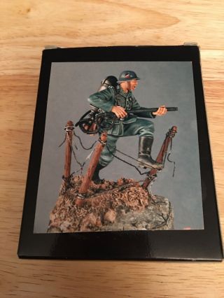 F.  M.  Beneito,  Ww2 German Soldier W/ Flame Thrower 1944,  Lead Kit Soldier 54mm