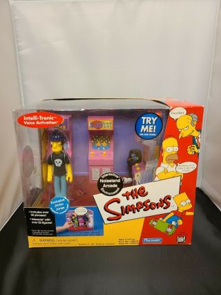 The Simpsons Noiseland Arcade With Jimbo Jones 2001 Playmates Box Nib