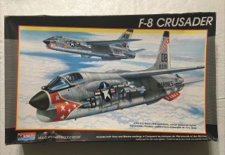 F - 8 Crusader - Monogram 1/48 Scale Unassembled Plastic Aircraft Kit 5826