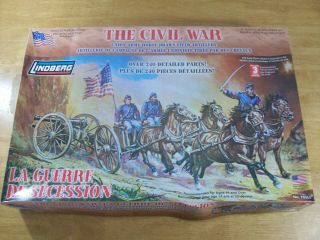 1/16 - The Civil War Union Army Horse Drawn Field Artillery - Lindberg 70350