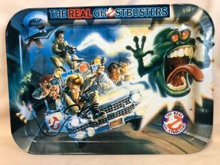 The Real Ghostbusters Animated Series Tv Tray - 1985 Slimer Ecto - 1 Pre - Owned Euc