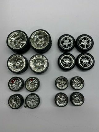 Jada,  Ertl 1:18 & 1:24 Scale 4 Piece Wheels And Tires Set,  Customize Nores