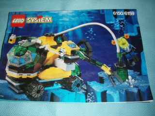 Vtg 90s Lego Hydronauts Crystal Detector 6150/6159 Complete Instructions