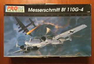 Messerschmitt Me 110g - 4 Monogram Pro 1/48 Assembly & Paint Started Kit 85 - 5933 C