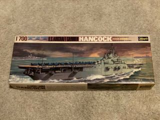 Hasegawa Water Line Series U.  S.  Aircraft Carrier Hancock Scale 1/700 Model Kit
