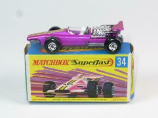 Matchbox Superfast 34 Formula 1 Racing Car In G2 Box