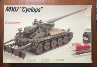 M107 Cyclops - Italeri/testors 1/35 Scale Unassembled Spg Kit 791