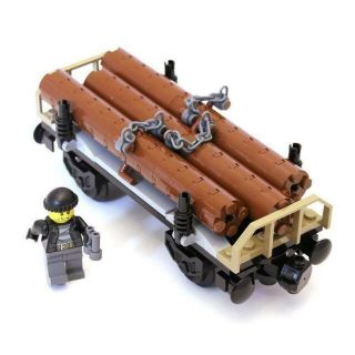 Lego Eisenbahn Holz - Güterwaggon Mit Figur Aus 60198 Unbespielt Ungebaut