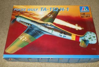 1/48 ITALERI Labeled DRAGON Mold Focke Wulf Ta - 152 H - 1 FACTORY PARTS OOP 2