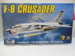 1/48 Revell 85 - 5863 F - 8 Crusader Model Kit Carrier Based Jet Fighter Plane