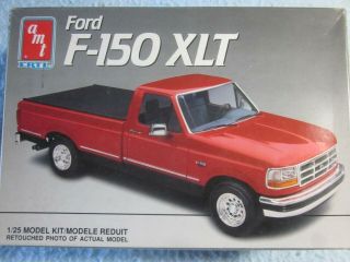 Amt Ertl Ford F - 150 Xlt Pickup 1:25 Model Kit Copyright 1991