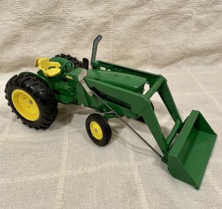 Exc.  John Deere Ertl Utility Farm Toy Tractor With Loader Attachment