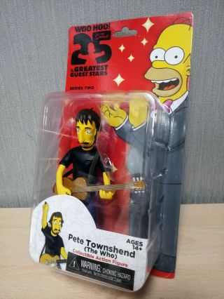 Neca The Simpsons Series 2 Pete Townshend The Who Figure Rare