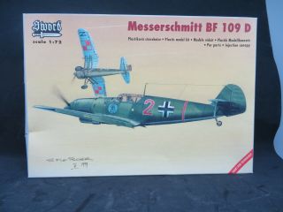 Sword Messerschmitt Bf 109 D Unbuilt Model Airplane Kit 1/72 Scale