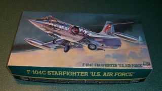 1/48 Hasegawa Lockheed F - 104c " Starfighter " U.  S.  Air Force Jet F - 104