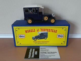 Matchbox Models Of Yesteryear Code 2 Ypd04 Mccd 1927 Talbot Southend Police