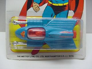 Corgi Mettoy Made Great Britain 11 Superman Supermobile Aircraft Dc Comics Nbp