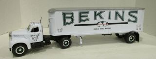 1/34 First Gear 1960 B - 61 Mack Bekins Moving 19 - 1660 Truck With Trailer