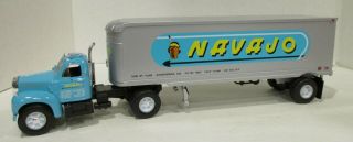 1/34 First Gear 1960 B - 61 Mack Navajo 18 - 1368 Truck With Trailer