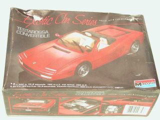 1/24 Monogram Ferrari Testarossa Convertible Roadster Plastic Scale Model Kit