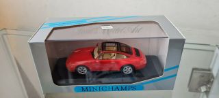 MINICHAMPS - PORSCHE 911 TARGA 1995 RED 1/43 SCALE 430 063061 2
