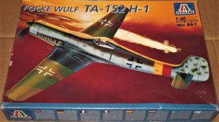 Completenewinbox 1999 Italeri 1/48 Wwii Focke Wulf Ta - 152 H - 1 Model Airplane Kit