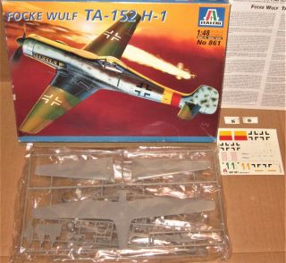 CompleteNewInBox 1999 ITALERI 1/48 WWII FOCKE WULF TA - 152 H - 1 MODEL AIRPLANE KIT 2